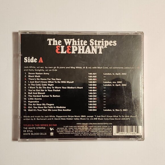 The White Stripes ELEPHANT CD 2003 JACK WHITE - Picture 5 of 6